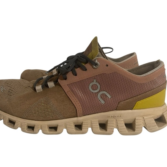 On Cloud X Running Shoes - Women's Size 8 - Mocha/Sand - Picture 4 of 16